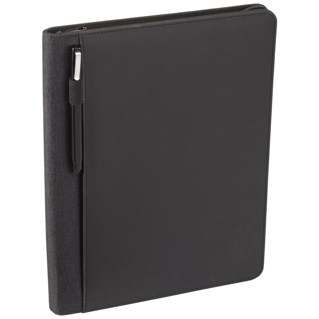 FSC® Mix Vienna Heathered Zippered Padfolio 25