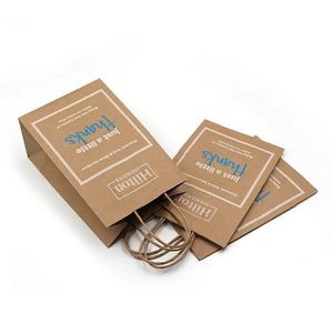 Kraft Paper Twisted Handle Shopping Carrier Bag 2