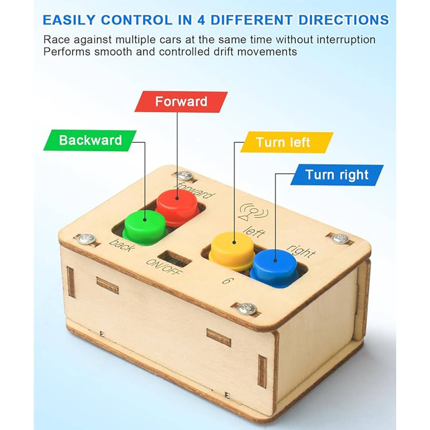 Wooden Jigsaw Puzzle Remote Control Car Toy 5