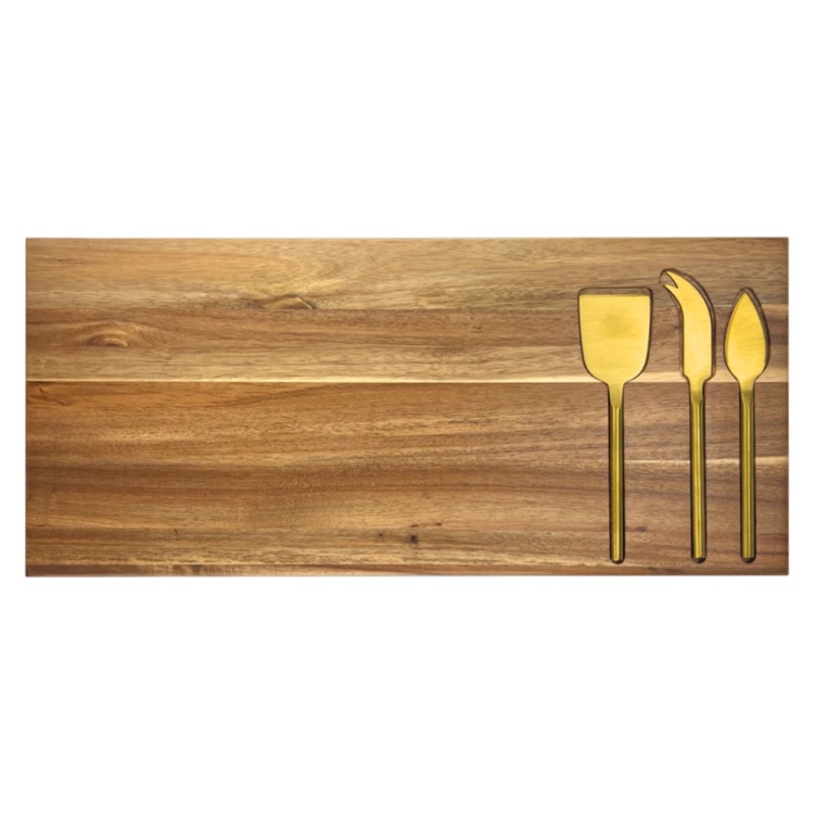 Yeto Cheeseboard & Knife Set 4