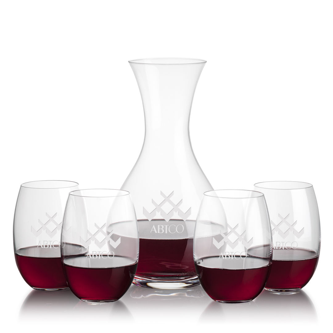 Adelita Carafe & Carlita Stemless Wine 10