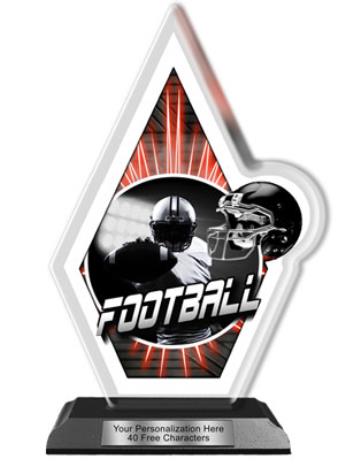Acrylic Trophy: 6" Quasar, (Football) 1