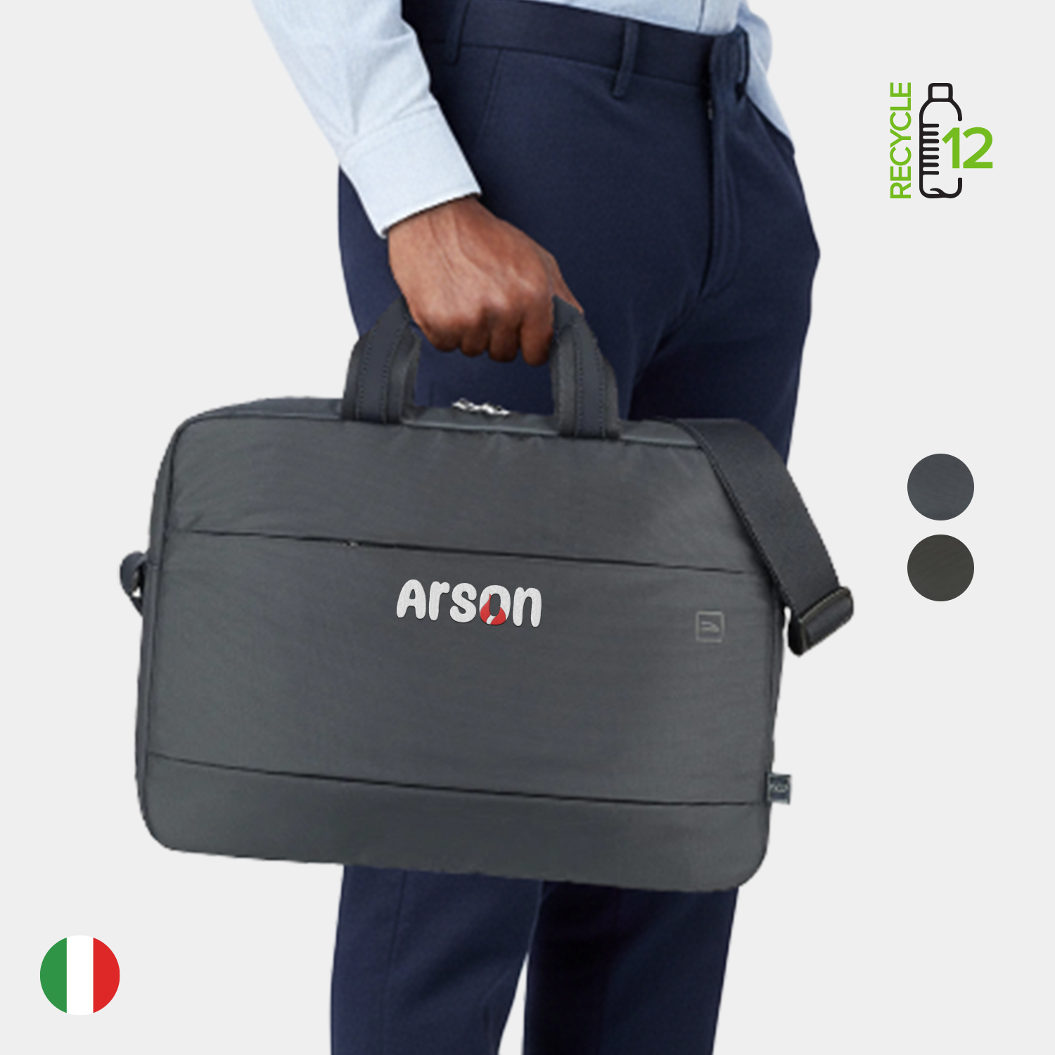 TUCANO® - Italy GLOBAL Recycled Modern Business 16" Laptop Bag 2
