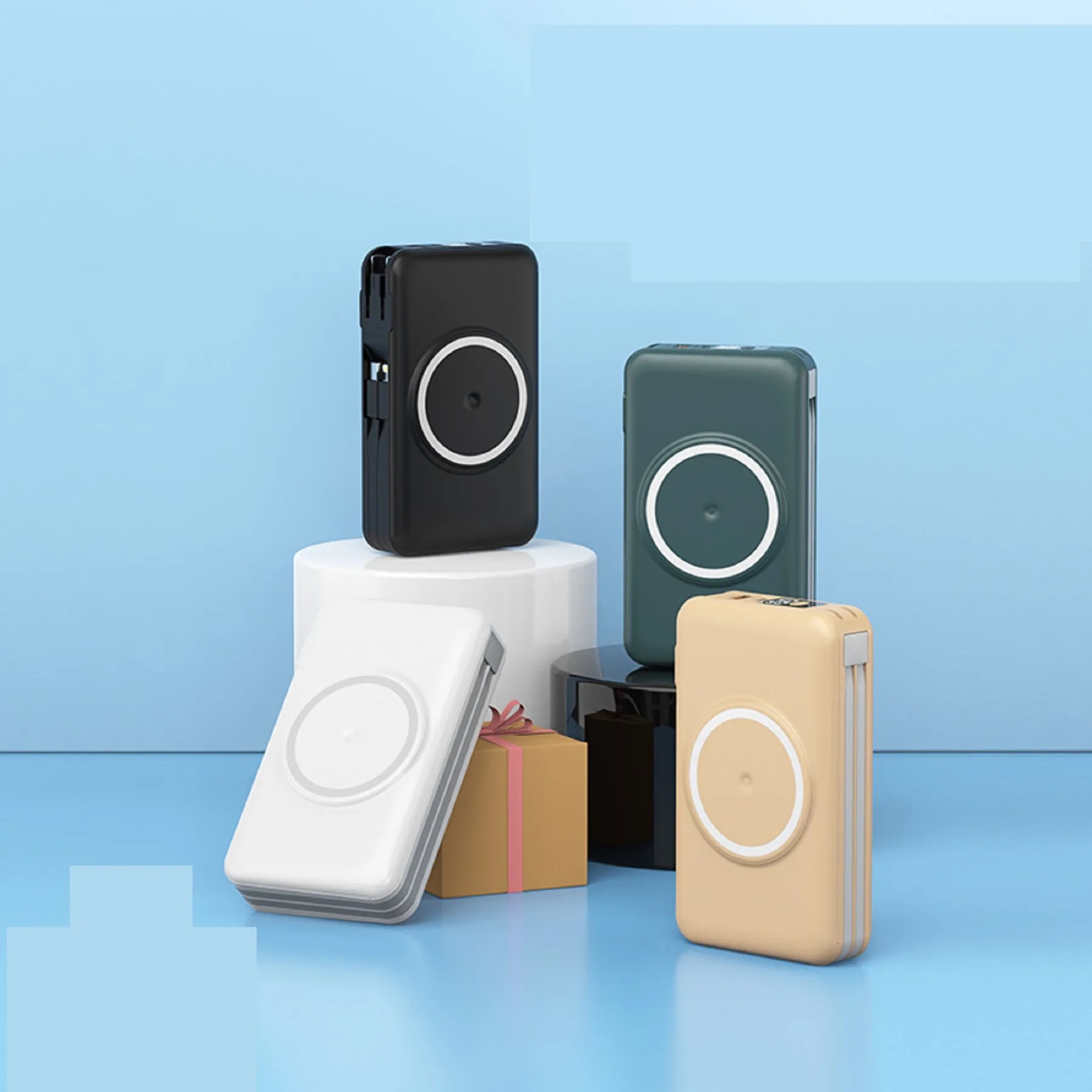 20000 mAh 5 in 1 Magnetic Wireless Charging Power Bank 5