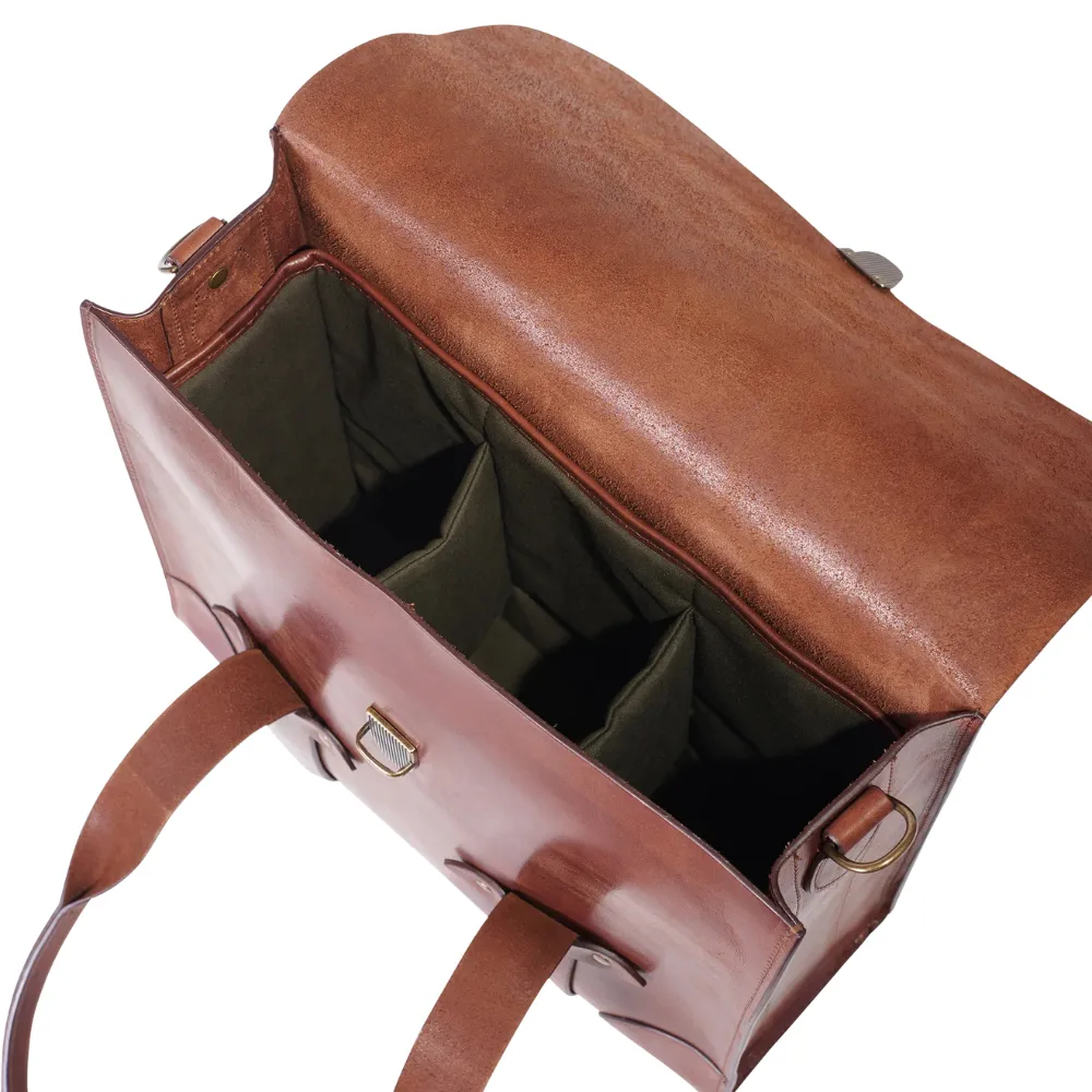 3-Bottle Leather Bag 8