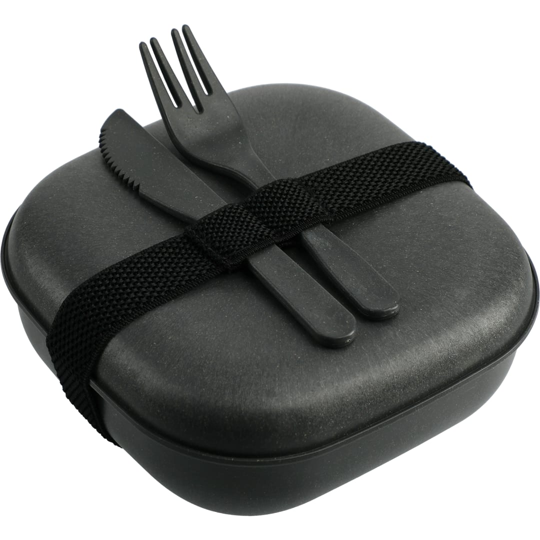 Wheat Straw Food Storage with Utensils 39
