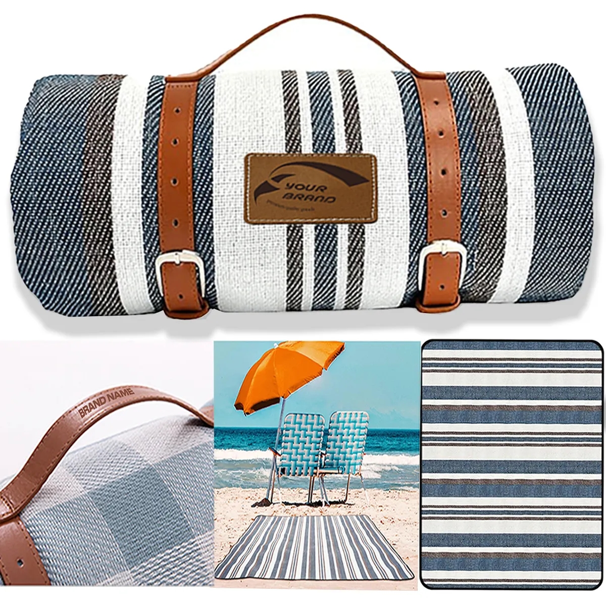 Portable Foldable Large Waterproof Picnic Blankets Beach Mat 1
