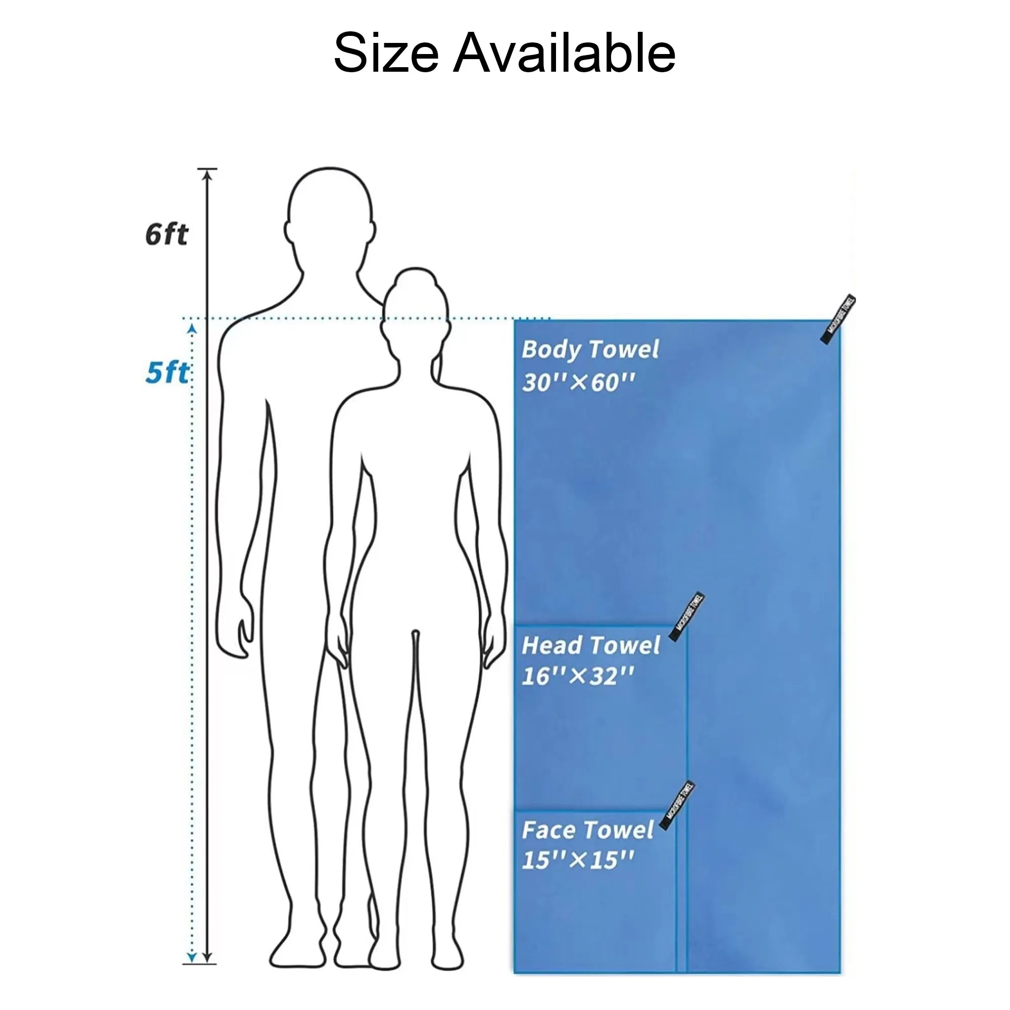 16"x32" Microfiber Sports Towel 2