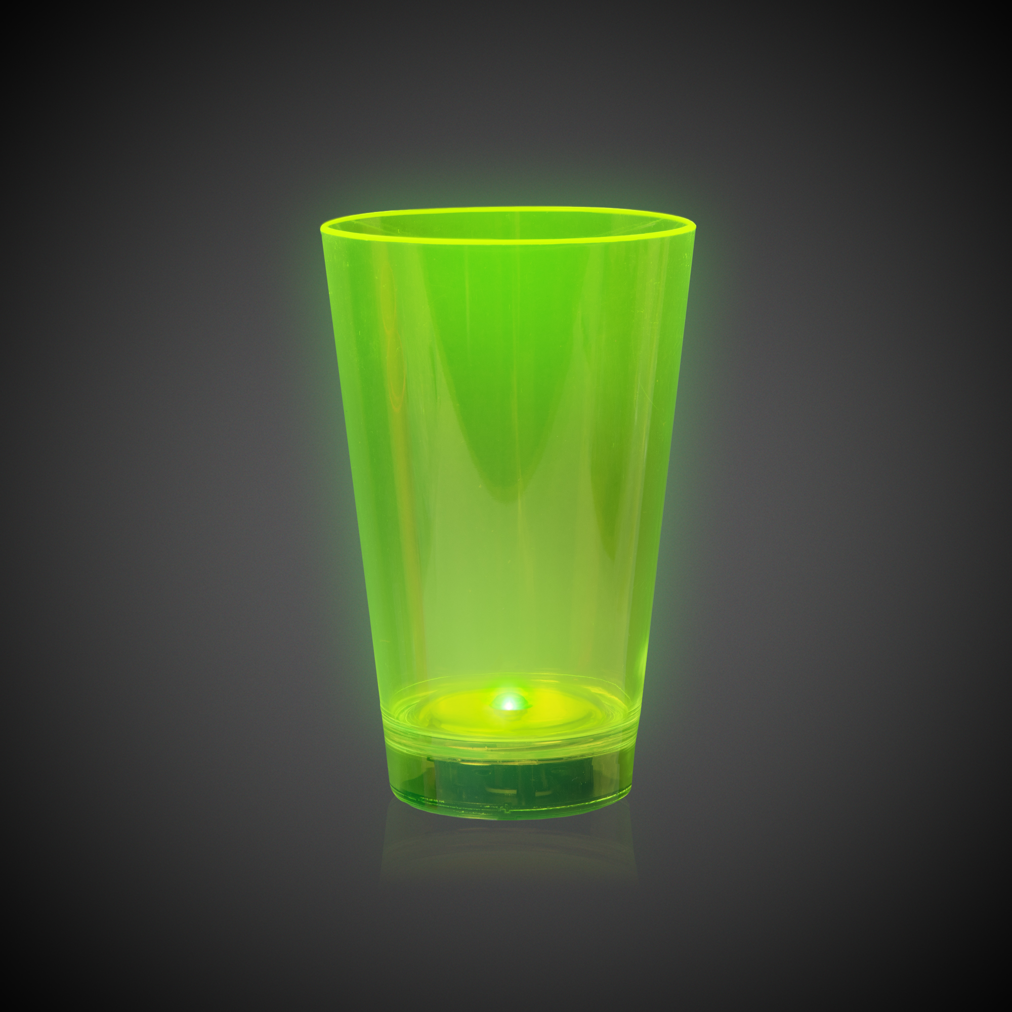 Green 12oz. Neon Plastic LED Tumbler(Laser Engraved) 4
