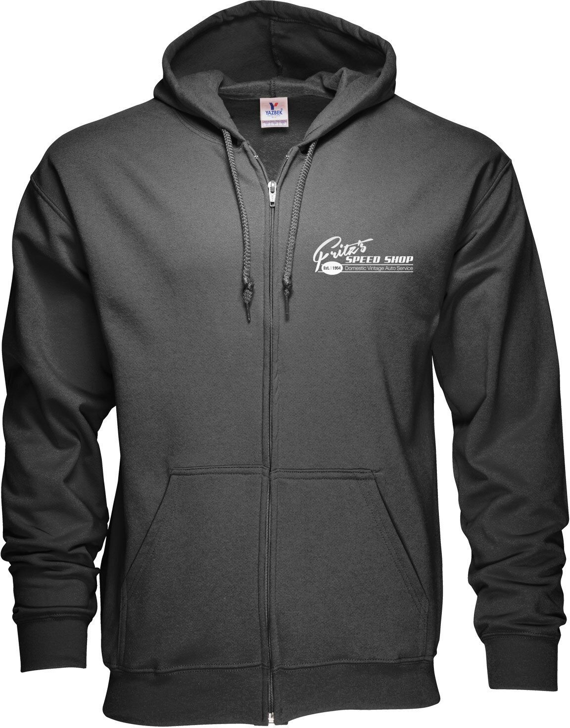 ZIPPERED HOODIE - SCREEN PRINT 15