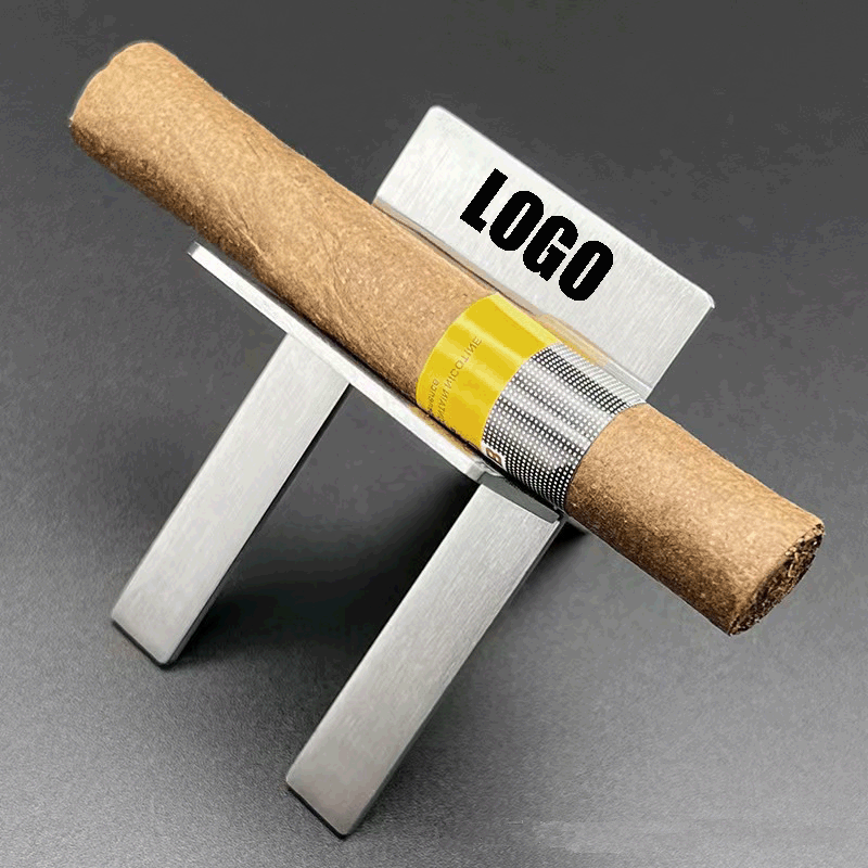 Stainless Steel Foldable Cigar Holder / Cigarette Display Shelf / Cigar Stand Rack 2