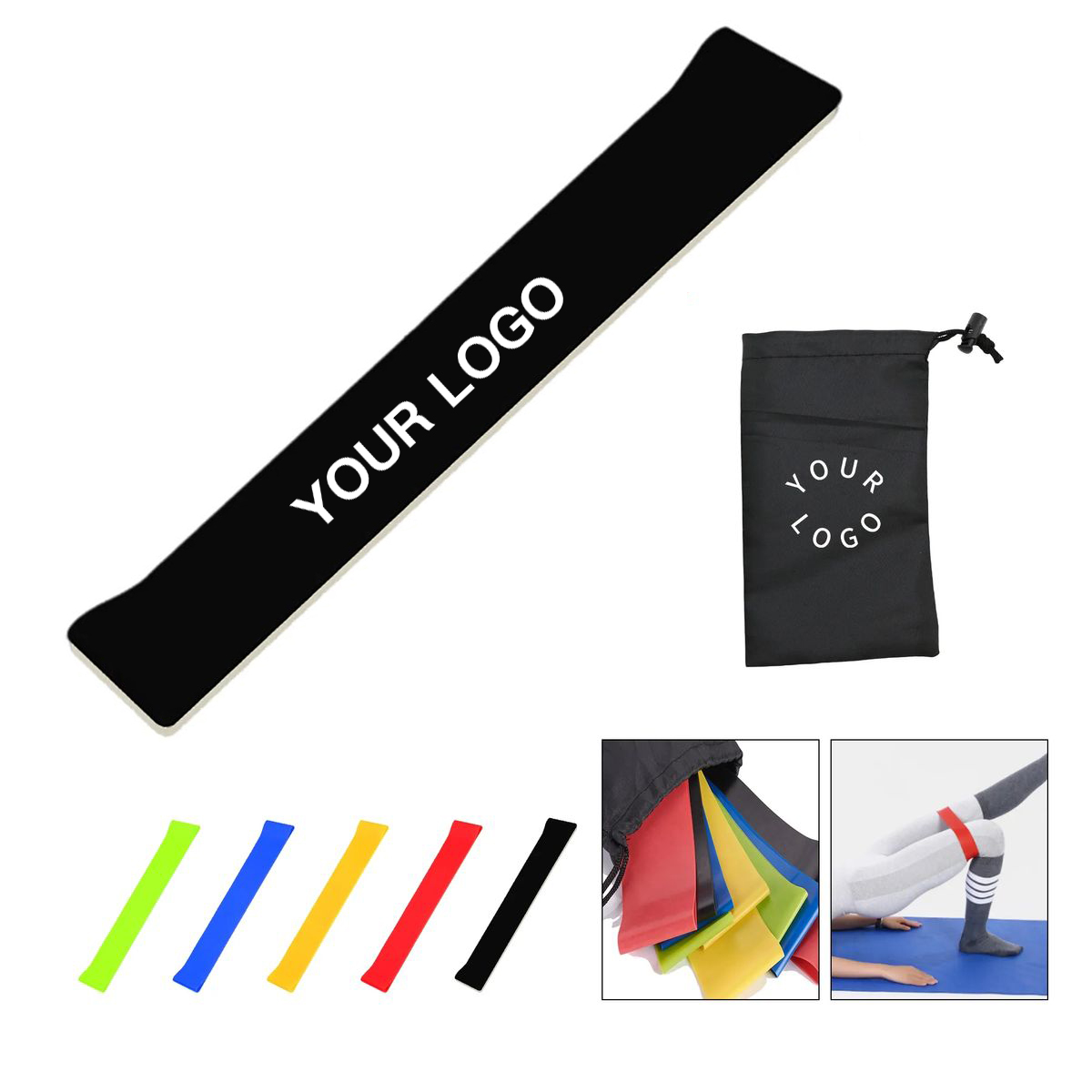 Yoga Band Elastic Set 5 Piece TPE 3