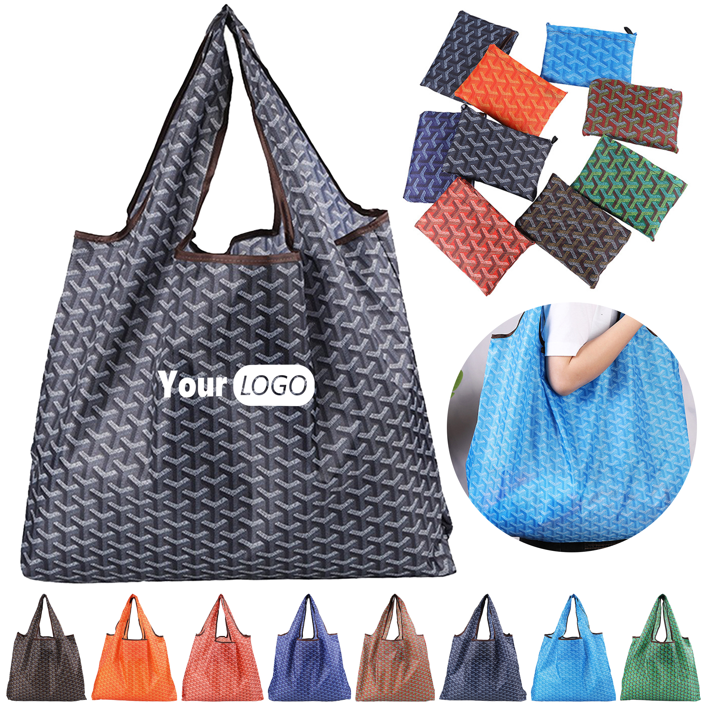 Polyester Folding Large Capacity Shopping Bag 3