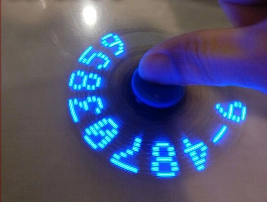 Pre-programmed LED Custom Message Light Up Fidget Spinner 8