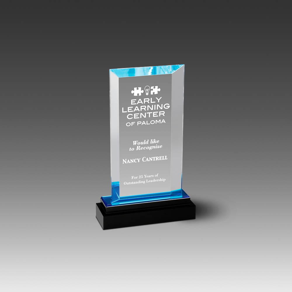 CrystalAcrylic Fusion Beveled Rectangle Award (5"x8-1/8"x1") 1