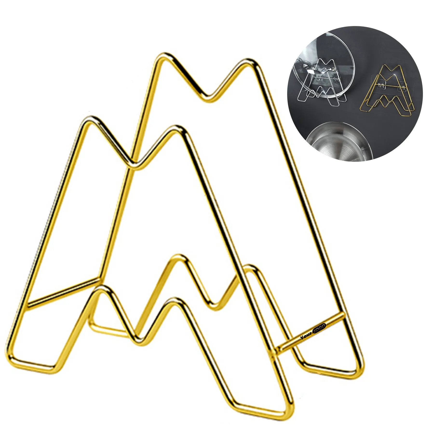 Stainless Steel Multifunctional Storage Pot Cover Rack 2