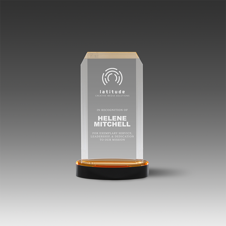 Value Mirror Nouveau Award (4"x6-7/8"x1") 1