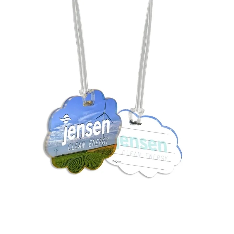 Custom 1/8" Acrylic Write-On Luggage Bag Tag 12