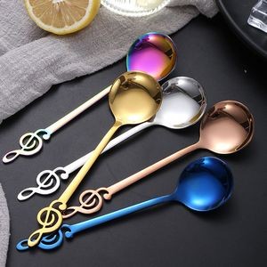 6.85 Inch Music Note Round Spoon 6