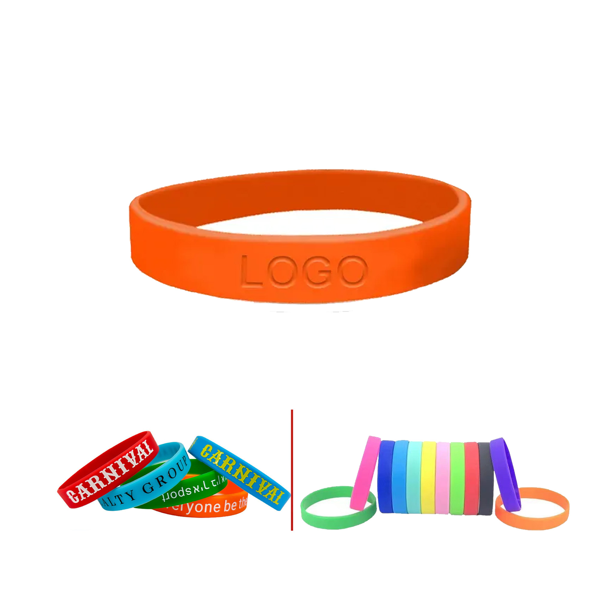 Debossed Silicone Wristband 1