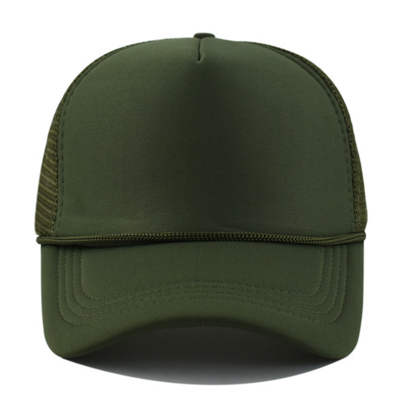 Sponge Mesh Baseball Trucker Cap with String 5