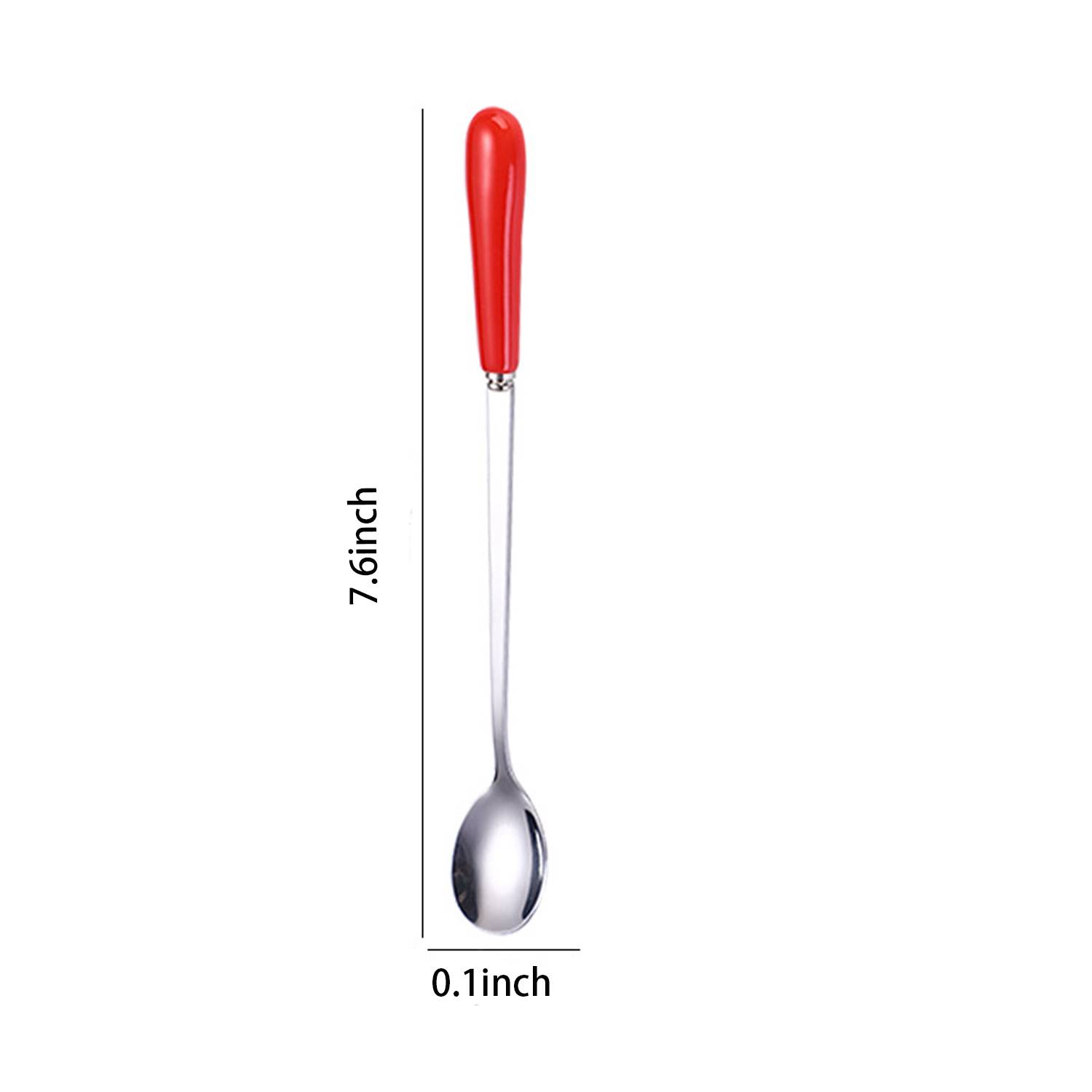 Stainless Steel Long Handled Coffee Spoon 12