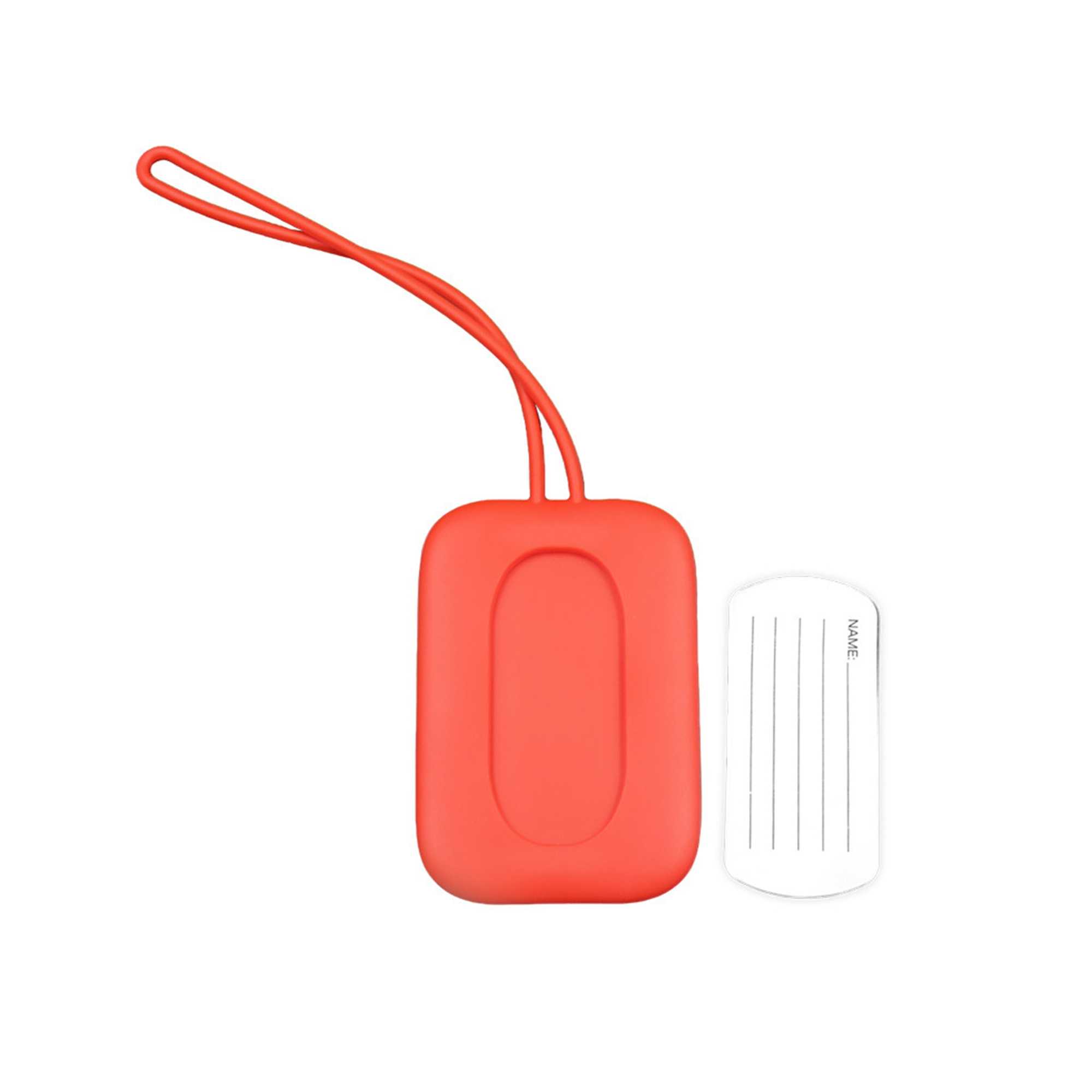 Rectangular Travel Identification Label Elastic Polymer 3