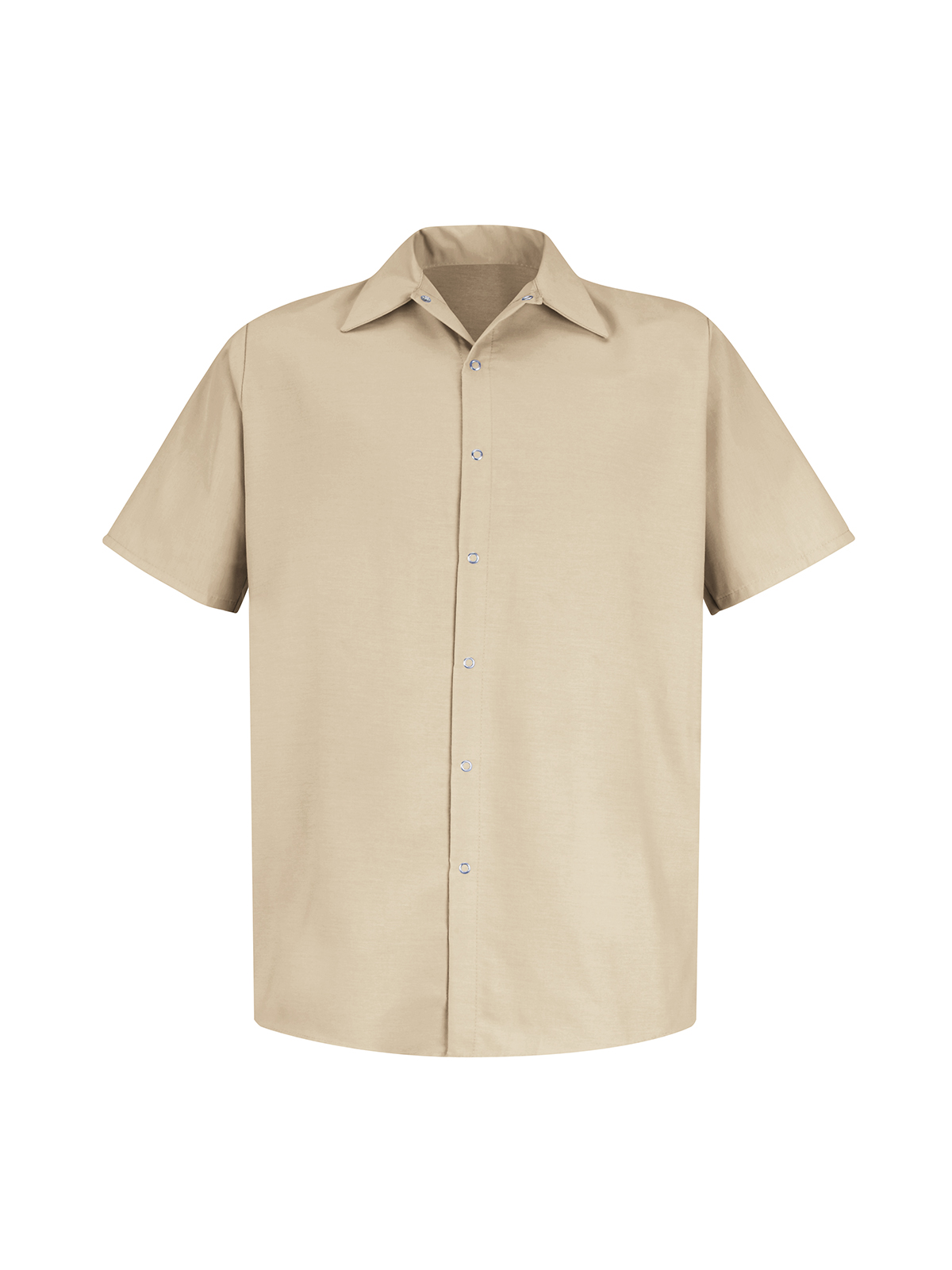 Red Kap Food Processing - Men's Gripper-Front Short-Sleeve Pocketless Work Shirt 5