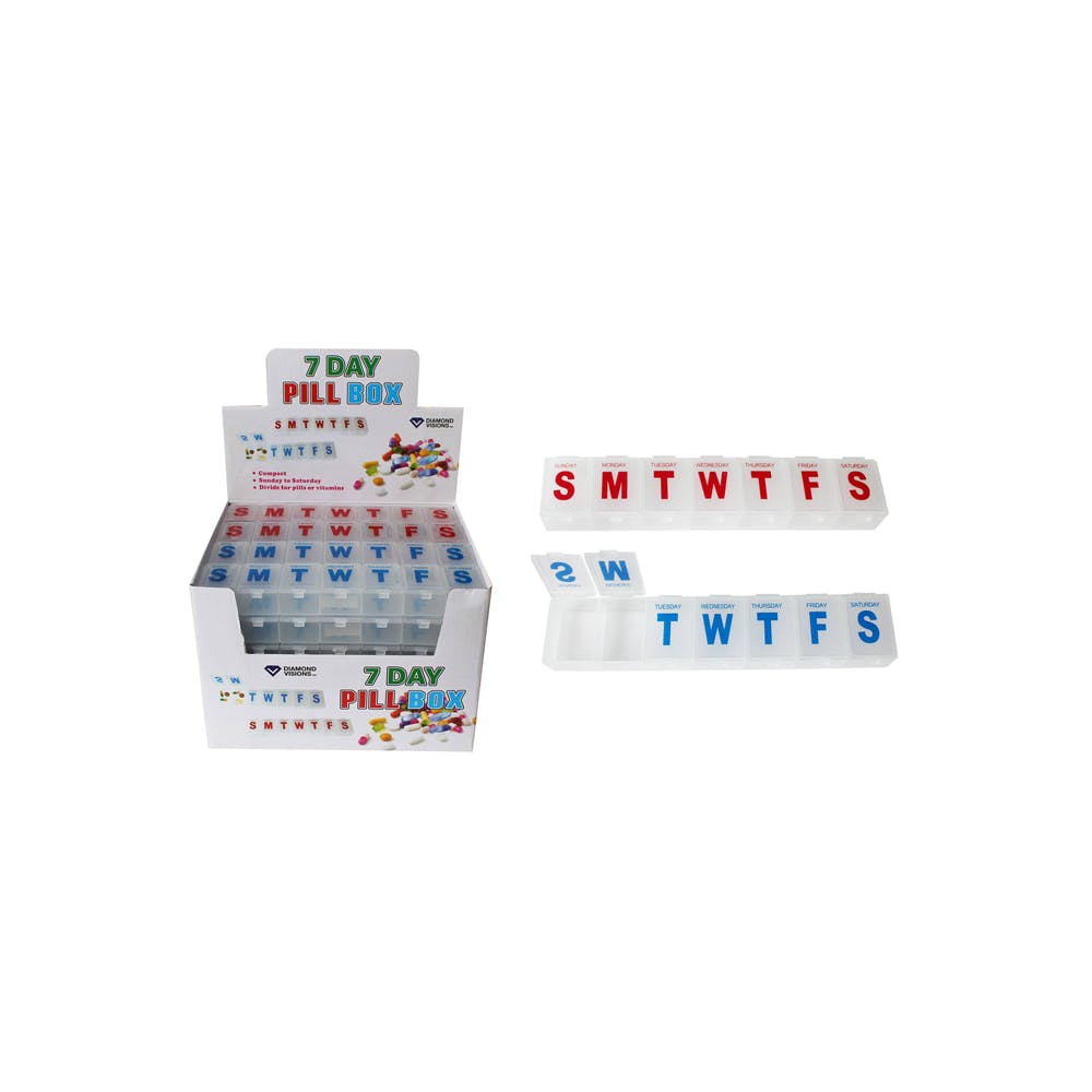 7 Day Pill Boxes Assorted 1
