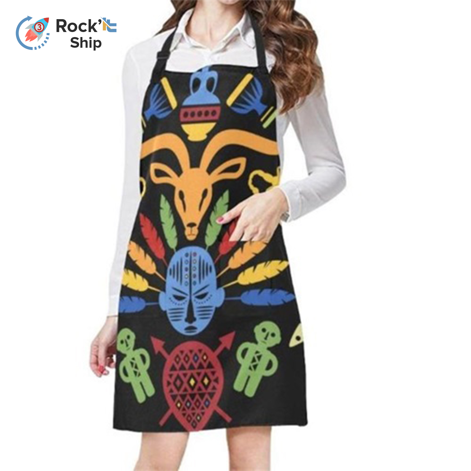 Rock'it 3-Day Dye Sublimation Full Length Apron w/ Adjustable Neck Strap 3