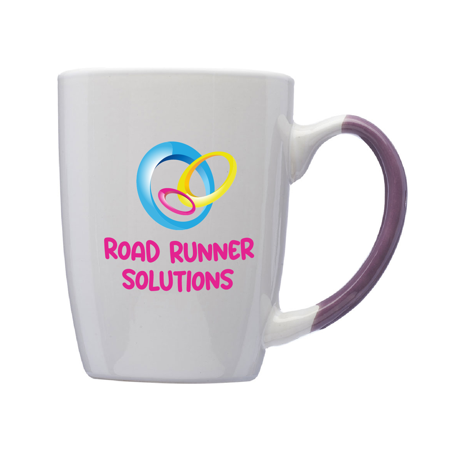 12 oz. Two Tone Ceramic Mug (Full Color Imprint) 8