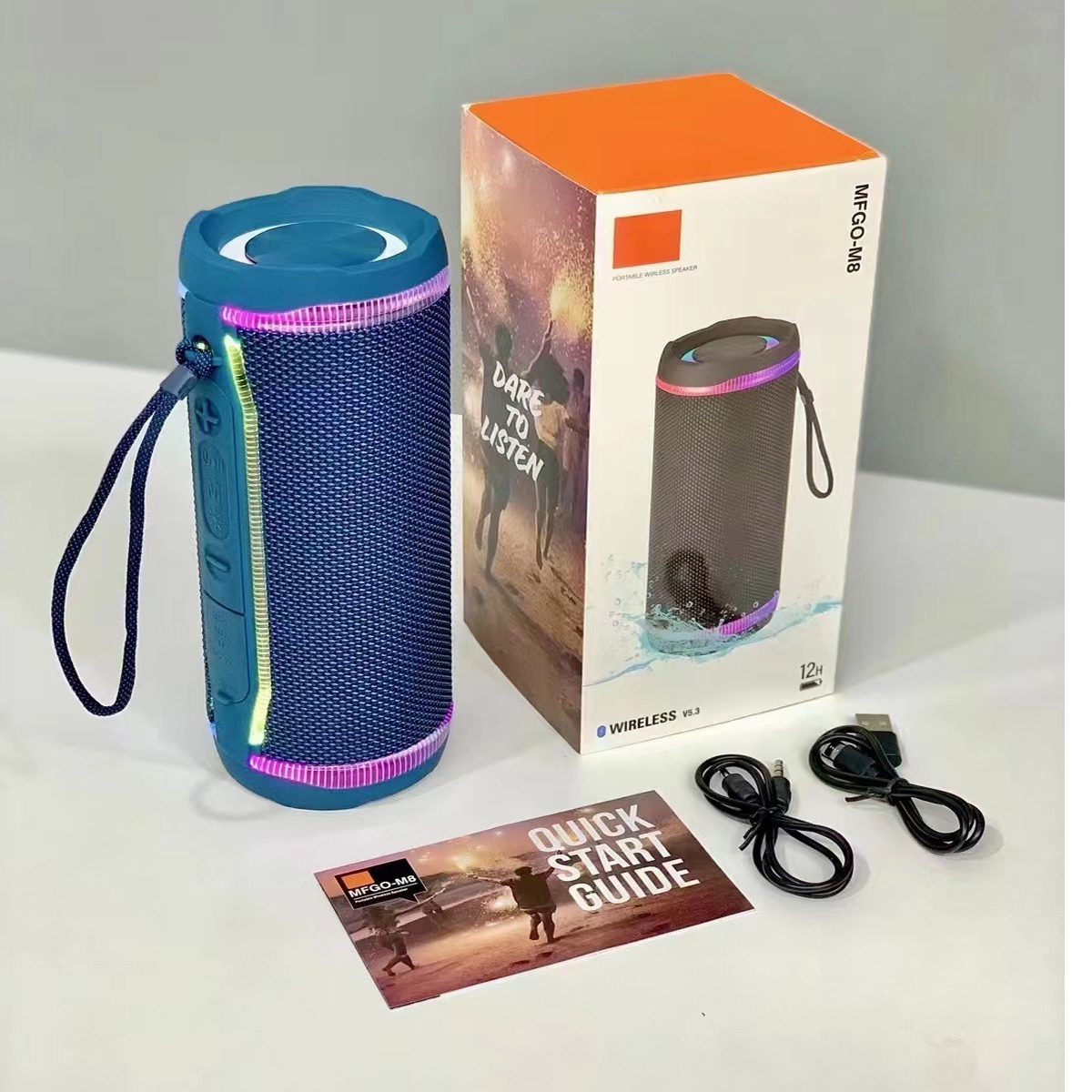 Wireless Wireless Speaker with RGB LED Lights 3