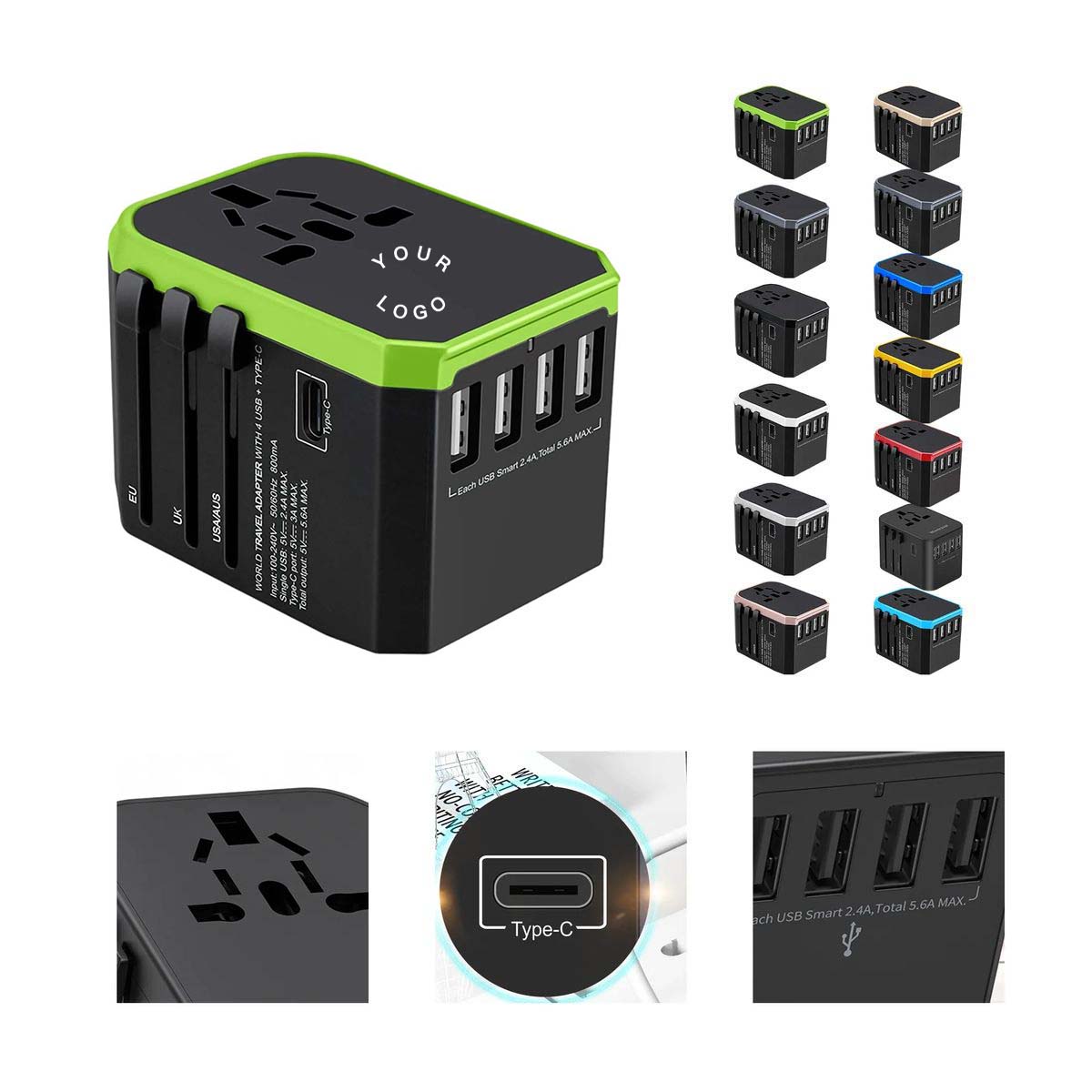 Compact Charger Hub with Smart Power Management 10