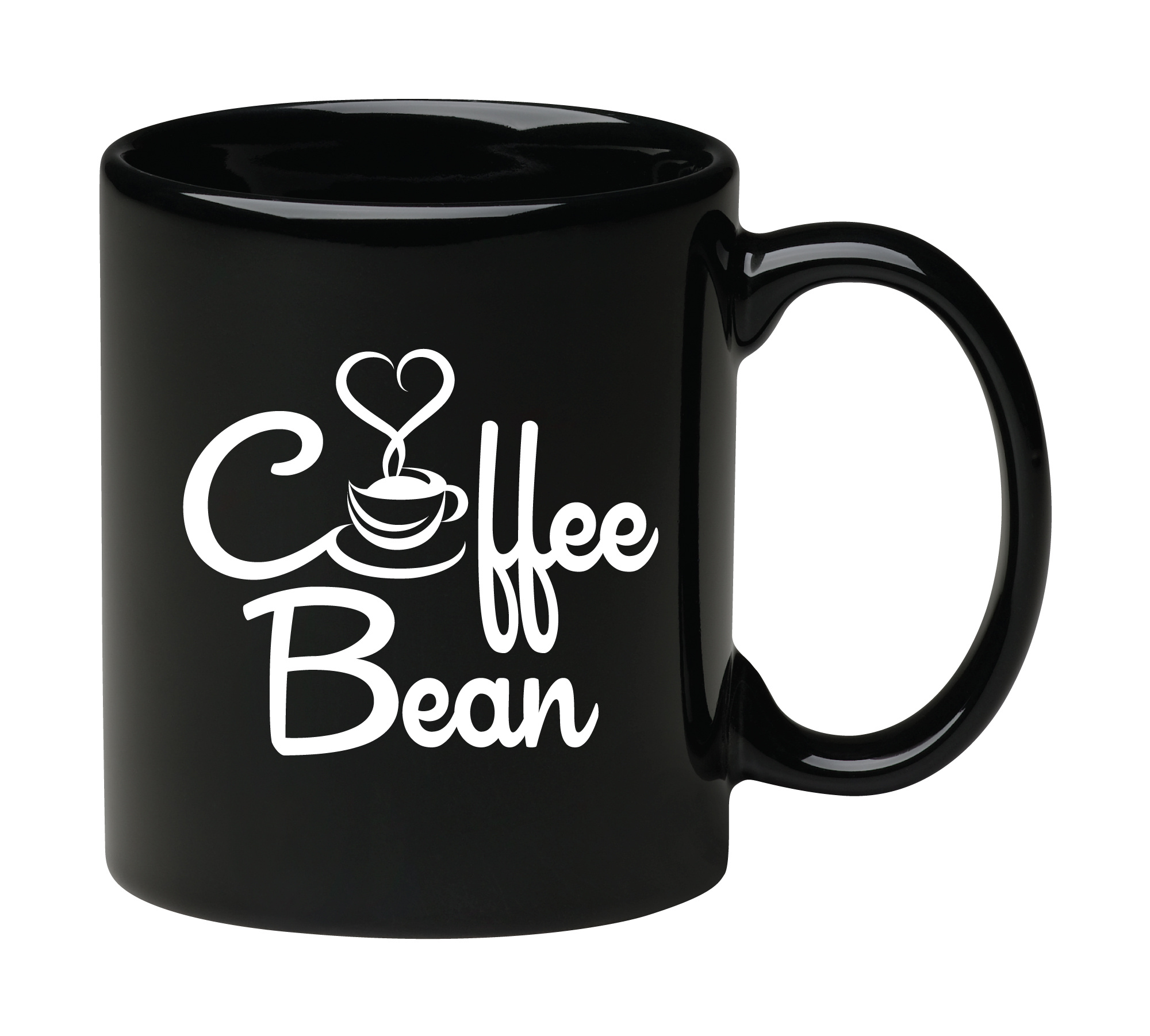 11 oz Black C Handle Mug