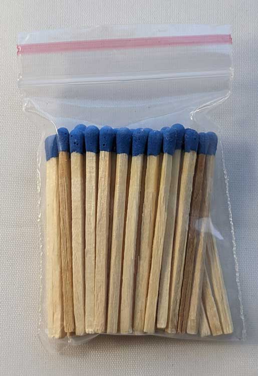 47mm (approx. 2 in.) Bulk Wooden Match Sticks - (approx)50 ct. bags 4