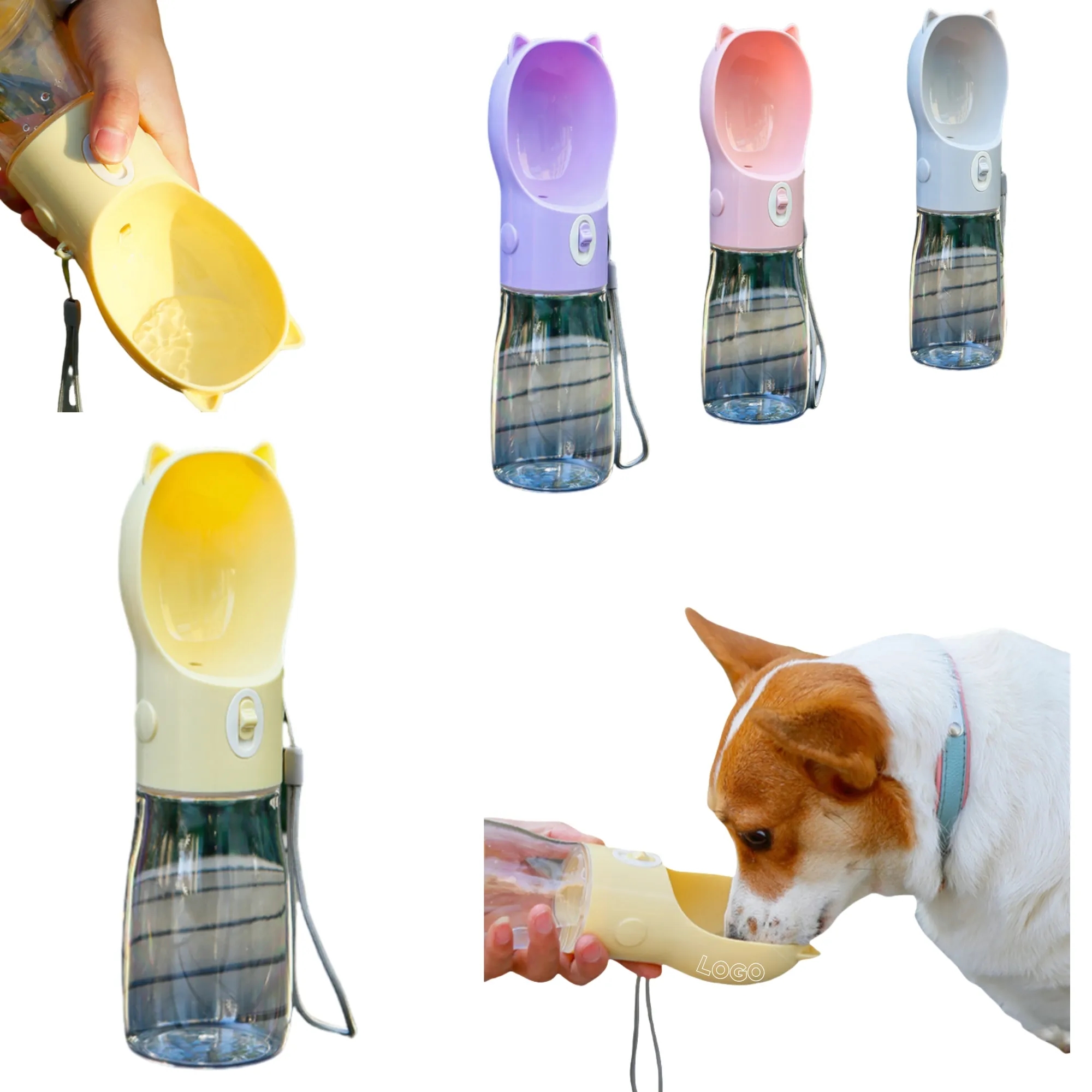 Portable Dog Water Bottle Puppy Bowl Pet Travel Drinking Cup 3