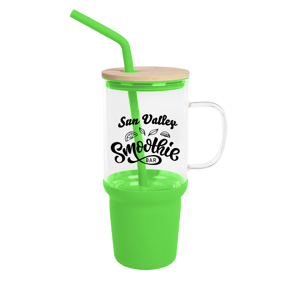 32 Oz. Evelyn Glass Tumbler With Handle 10