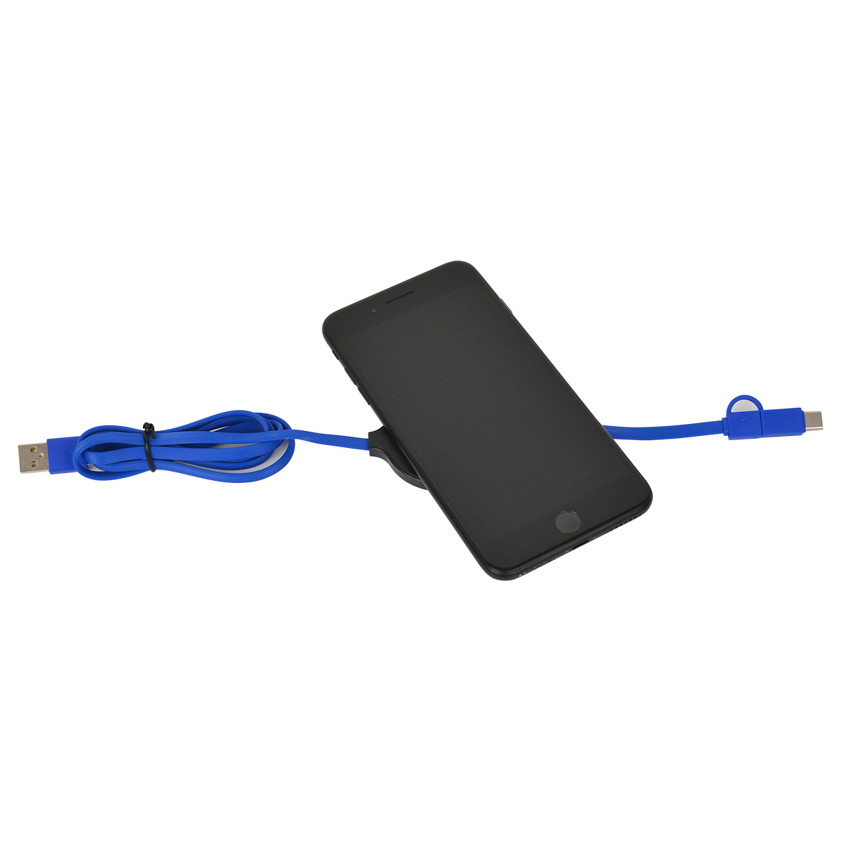 3-in-1 Charging Cable with Micro/TypeC/Lightning & Wireless Charging 3
