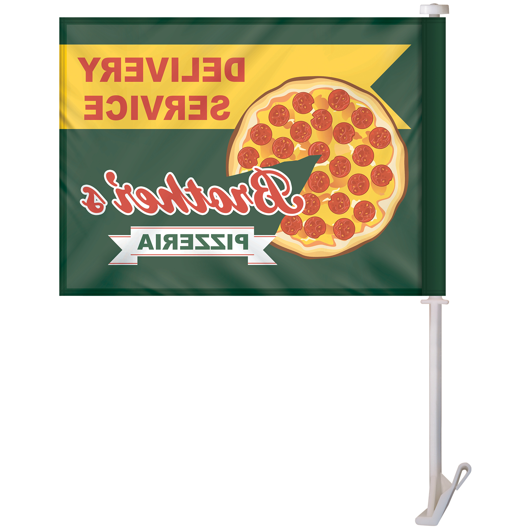 11.5" x 15" Single Reverse Digitally Printed Custom Car Flag 5