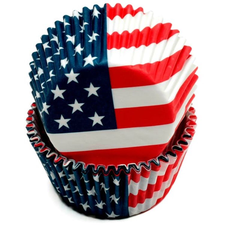 USA Flag Baking Cups - 50 Count 2