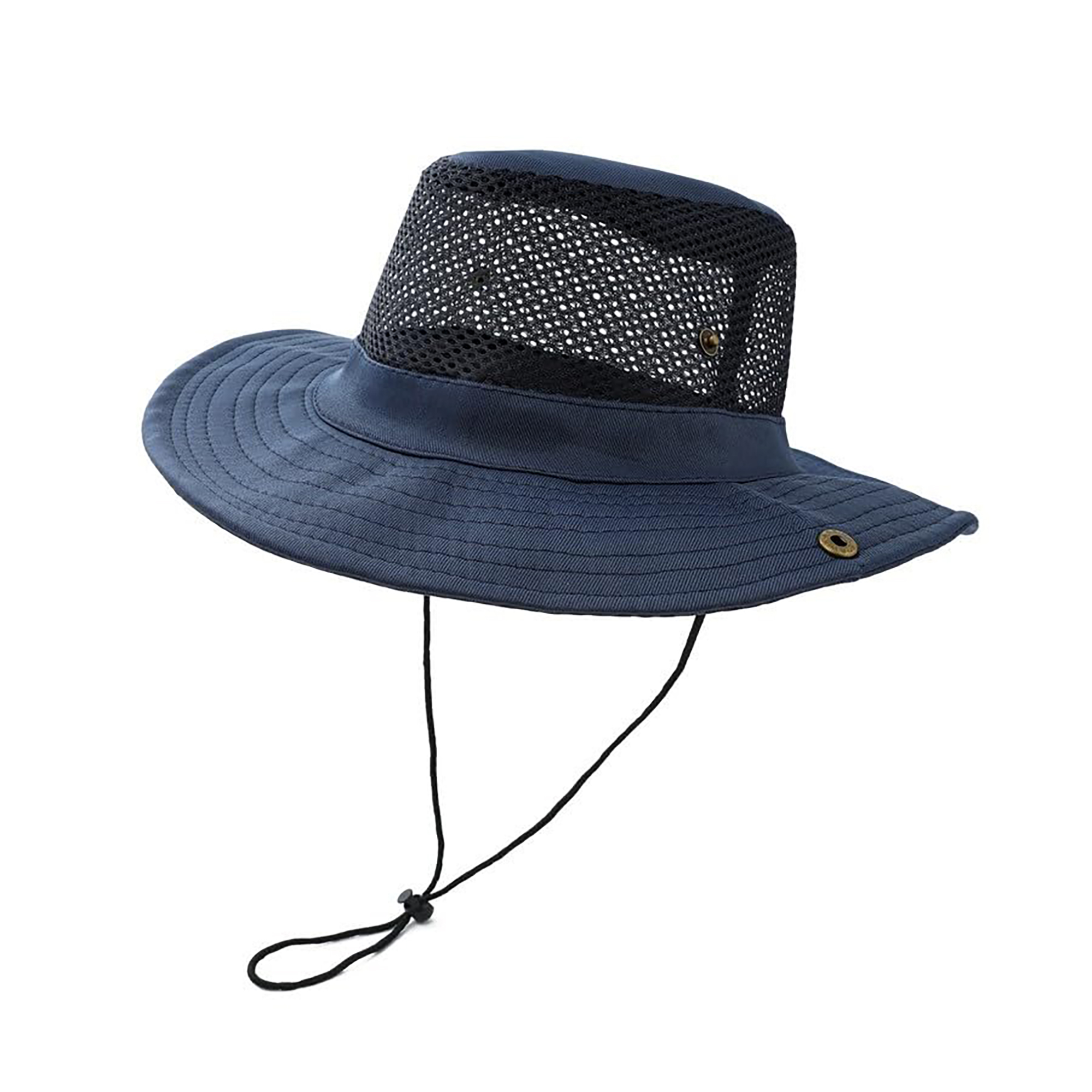 Foldable Bucket Hat with Mesh Top and Wide Brim 4