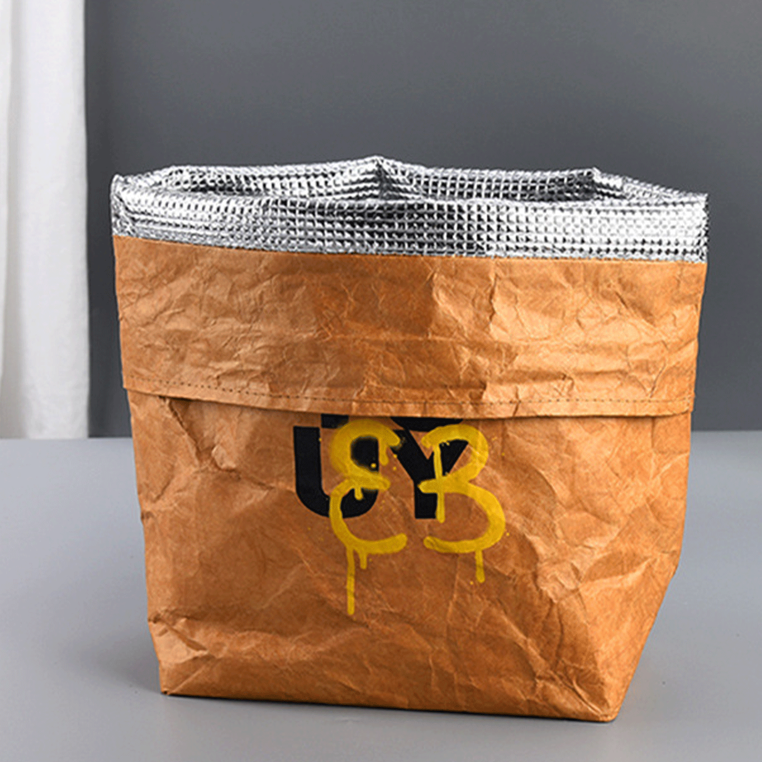 Waterproof Brown Portable Thermal Insulated Tyvek Paper Bags 8