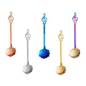 5.19 Inch Music Note Daisy Coffee Spoon 19