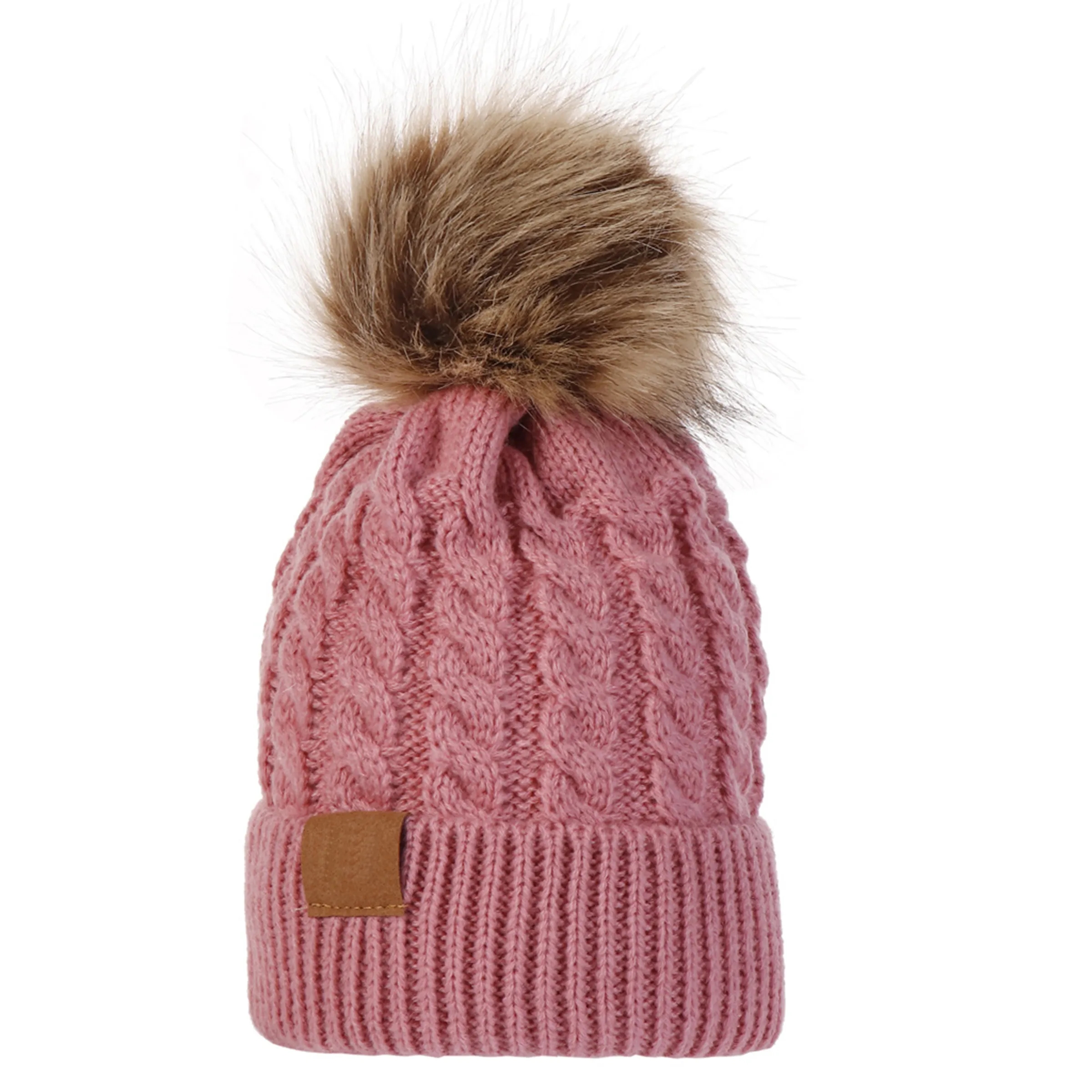 Acrylic Children's Warm Ear Protection Knitted Hat 1