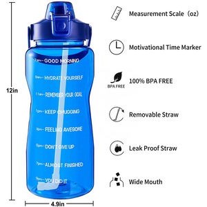 1 Gallon Plastic Water Bottle With Straw 6