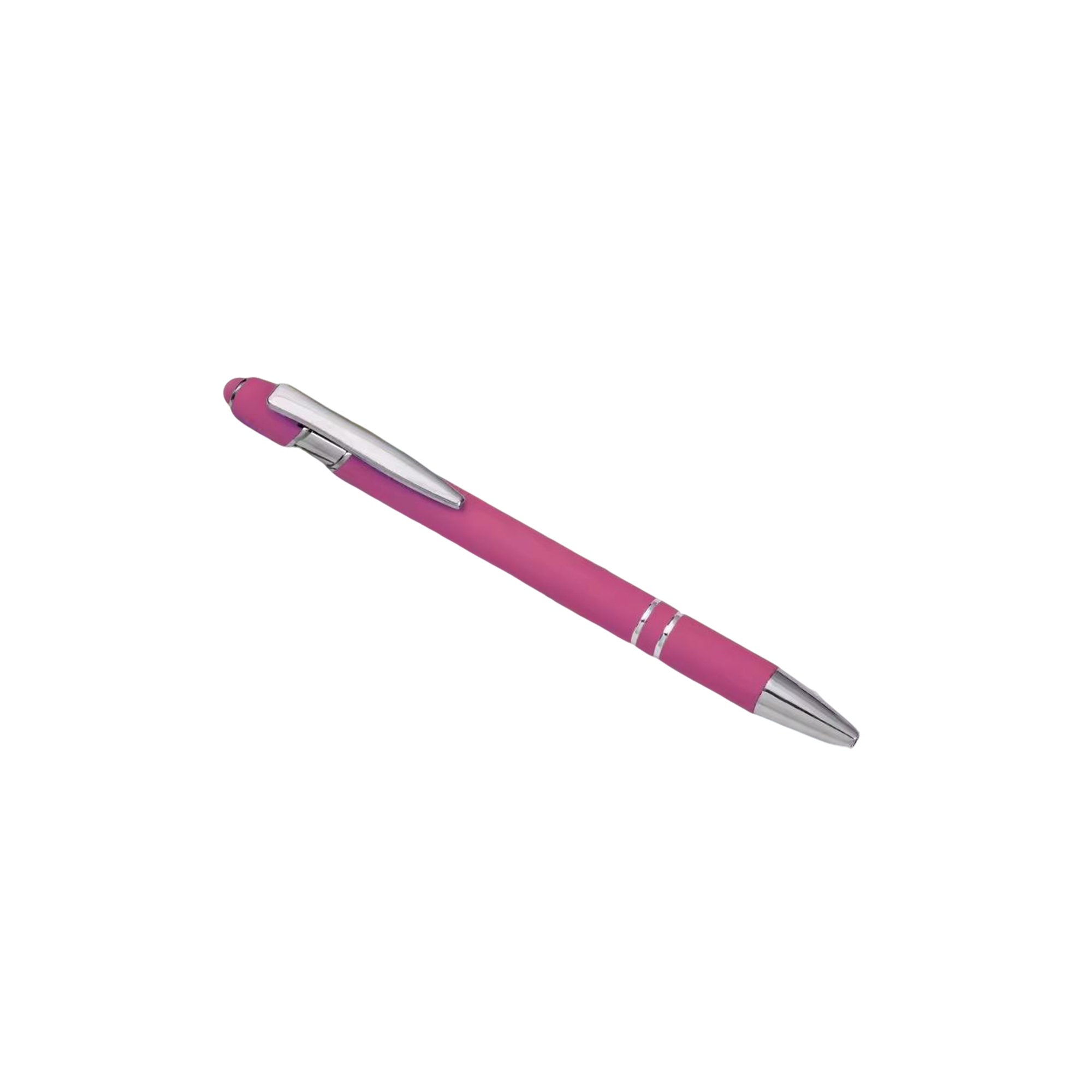 Metal Stylus Ballpoint Pen Dual Tip Click Action 14
