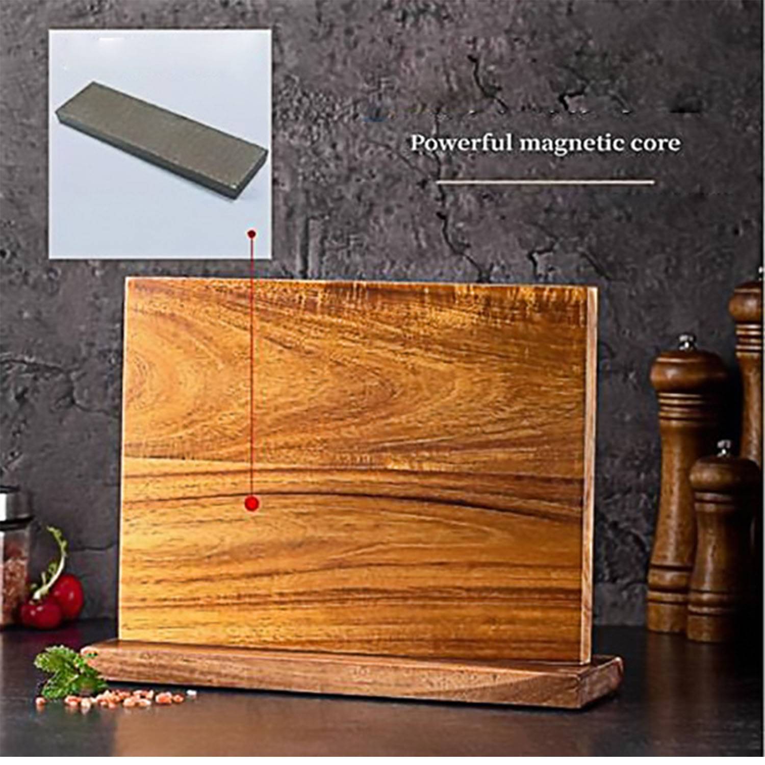 Magnetic Chef Knife Block 4