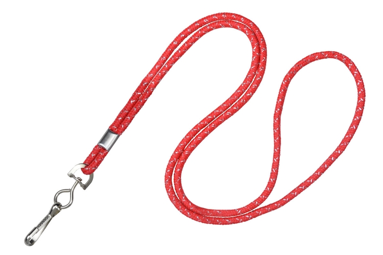 1/8" Metallic Round Cord Blank Lanyard (J-Hook) 5