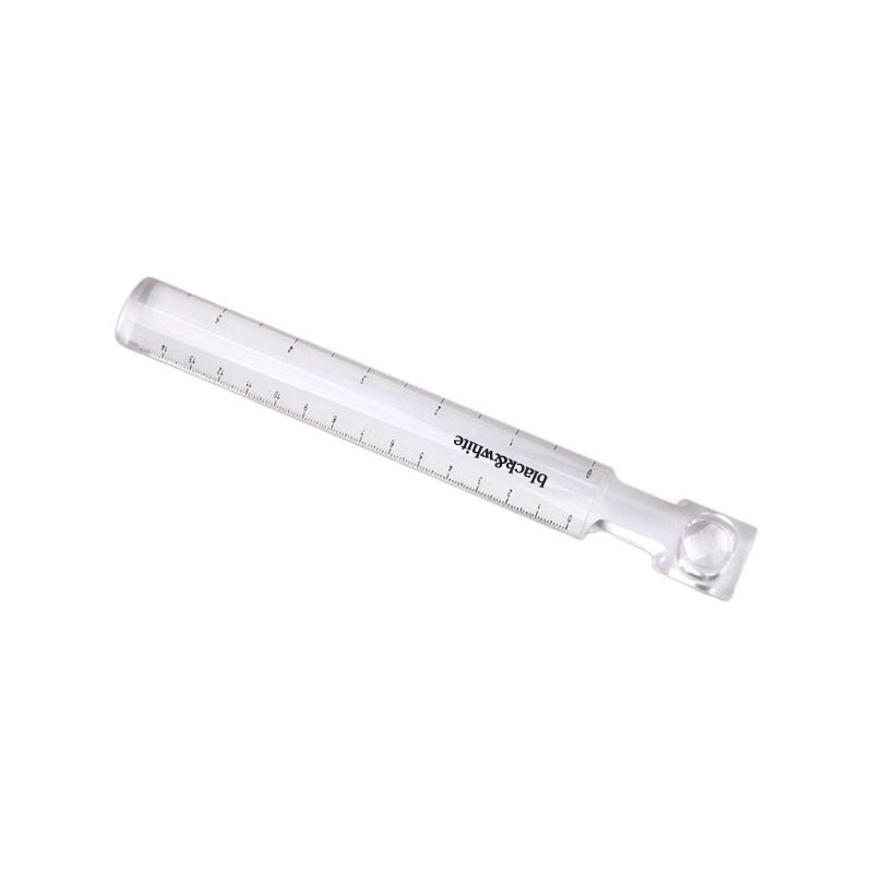 Acrylic Clear Ruler with Magnifier – 6" / 15cm Dual Measurement 12