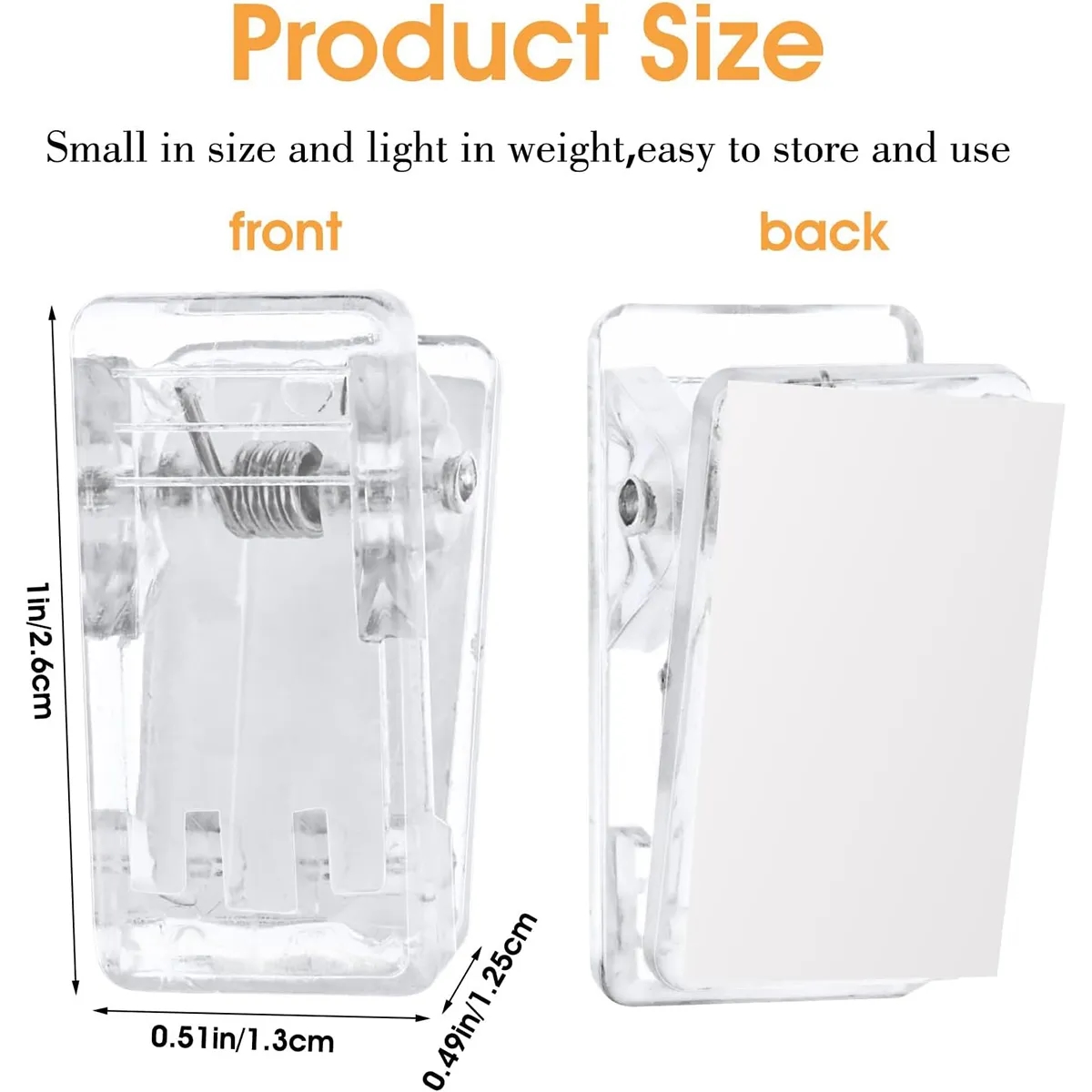 Acrylic Self Adhesive Clips 4